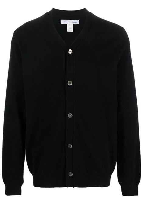 cardigan knit man black COMME DES GARÇONS | FZ-N105-PER1